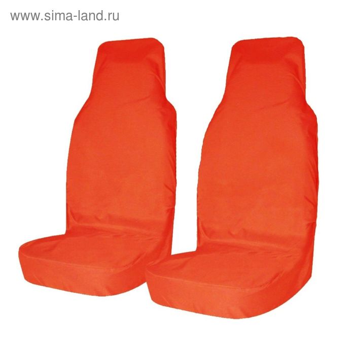 Авточехол грязезащитный Tplus на передние сиденья, 2 шт., оранжевый, оксфорд 240, T001287