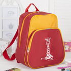 Рюкзак детский, отдел на молнии, наружный карман, цвет красный/жёлтый - Фото 1