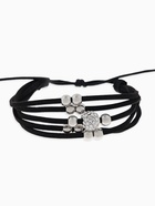 Браслет кожа «Шамбала» 5 нитей, замша, чёрный, d=8 см - Фото 1