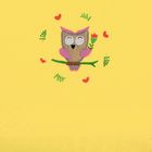 Полотенце детское Collorista Добрая сова , цвет жёлтый, 100х150 см, 400 гр/м2 - Фото 3