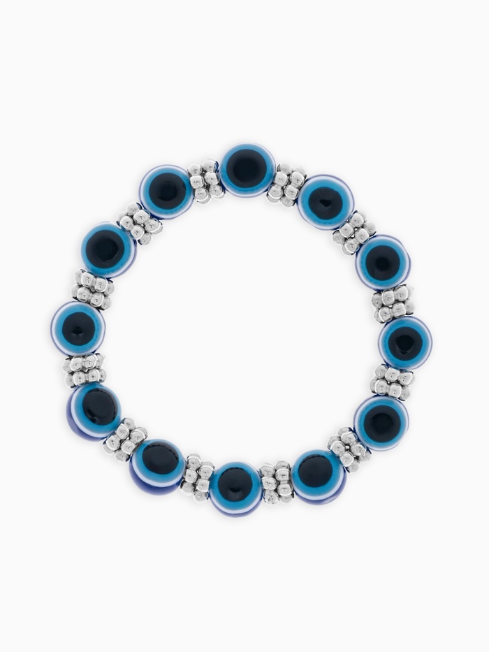 Браслет-оберег «На счастье», глазик, синий - Фото 1