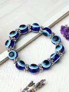 Браслет-оберег «На счастье», глазик, синий - фото 23500785