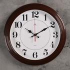 Часы настенные, серия: Классика, "Рубин", 35 см, коричневые - фото 2852478