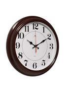 Часы настенные, интерьерные «Рубин», бесшумные, d=35 см, коричневые - Фото 3