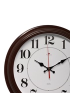 Часы настенные, интерьерные «Рубин», бесшумные, d=35 см, коричневые - Фото 4