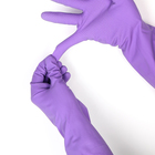 Перчатки резиновые, с хлопковым напылением, размер M, цвет МИКС - Фото 2