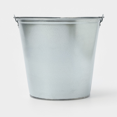 Ведро хозяйственное оцинкованное с ручкой, 15 л, d=33,5 см, h=30 см, ГОСТ