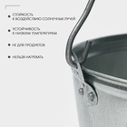 Ведро оцинкованное хозяйственное с ручкой, 15 л, d=33.5 см, h=30 см, ГОСТ - Фото 3