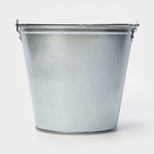 Ведро оцинкованное хозяйственное с ручкой, 7 л, d=24 см, h=24 см, ГОСТ - Фото 2