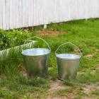 Ведро оцинкованное хозяйственное с ручкой, 7 л, d=24 см, h=24 см, ГОСТ - Фото 9