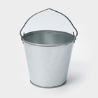 Ведро оцинкованное хозяйственное с ручкой, 7 л, d=24 см, h=24 см, ГОСТ - Фото 3