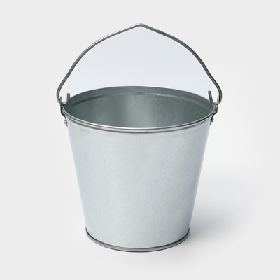 Ведро хозяйственное оцинкованное с ручкой, 7 л, d=24 см, h=24 см, ГОСТ