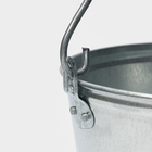 Ведро оцинкованное хозяйственное с ручкой, 7 л, d=24 см, h=24 см, ГОСТ - Фото 5