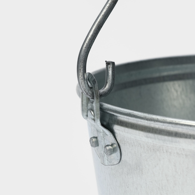 Ведро хозяйственное оцинкованное с ручкой, 7 л, d=24 см, h=24 см, ГОСТ