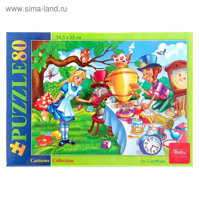 Пазлы "Алиса в стране чудес", 80 элементов - Фото 1