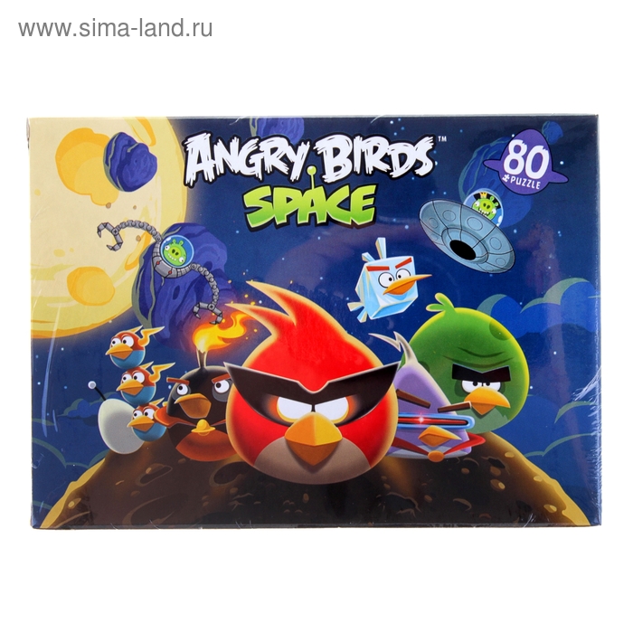 Пазлы Angry Birds, 80 элементов - Фото 1