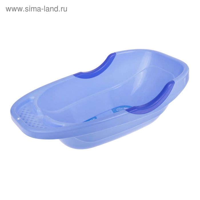 Ванна детская «Малютка» с аппликацией, цвет голубой - Фото 1