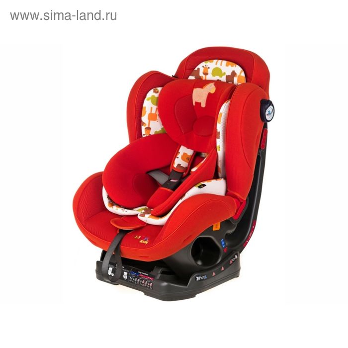 Автокресло детское Liko Baby 309, цвет бордовый/лён - Фото 1