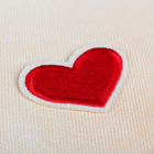 Термонаклейка "Сердце", с кантом, цвет красный - Фото 2