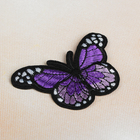 Термонаклейка "Бабочка", цвет чёрно-фиолетовый - Фото 2