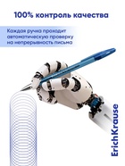 Ручка гелевая R-301 Original Gel, узел 0.5 мм, чернила синие, длина линии письма 600 метров - Фото 5
