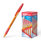 Ручка шариковая Erich Krause R-301 Orange Stick & Grip, узел 0.7 мм, чернила красные, резиновый упор, длина линии письма 1000 метров - фото 317973753