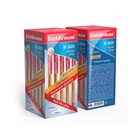 Ручка шариковая ErichKrause. R-301 Orange Stick & Grip, красный стержень, узел 0.7 мм, резиновый упор 2356432