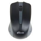 Мышь Ritmix RMW-555, беспроводная, оптическая, 1000 dpi, 2xAAA (не в комплекте), USB, серая - Фото 3