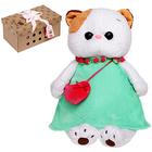 Мягкая игрушка «Кошечка Ли-Ли», в мятном платье с розовой сумочкой, 27 см - Фото 1