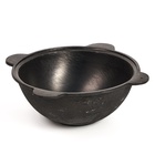 Казан, 6 л, плоское дно, алюминиевая крышка, чугун - Фото 2