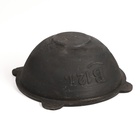 Казан, 12 л, плоское дно, алюминиевая крышка, чугун - Фото 5