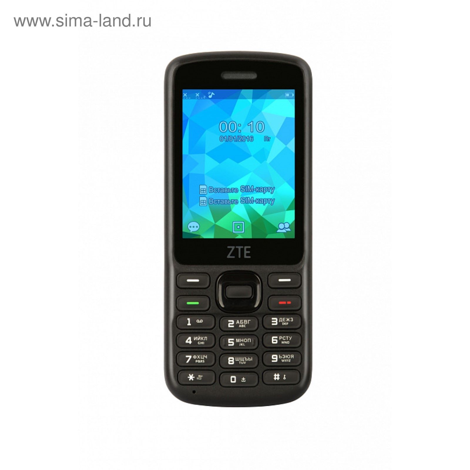 Сотовый телефон ZTE F327 black (2372357) - Купить по цене от 1 906.47 руб.  | Интернет магазин SIMA-LAND.RU