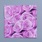 Салфетки бумажные «Розы», 33×33 см, набор 20 шт., цвет сиреневый - Фото 1