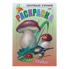 Раскраска А5 8л. Посмотри и раскрась. Первые уроки "Грибы" - Фото 1