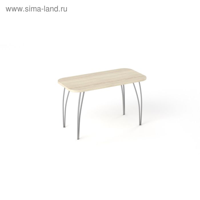 Обеденный стол «Фигаро», 1200 × 600 мм, опоры металл, цвет дуб сонома - Фото 1