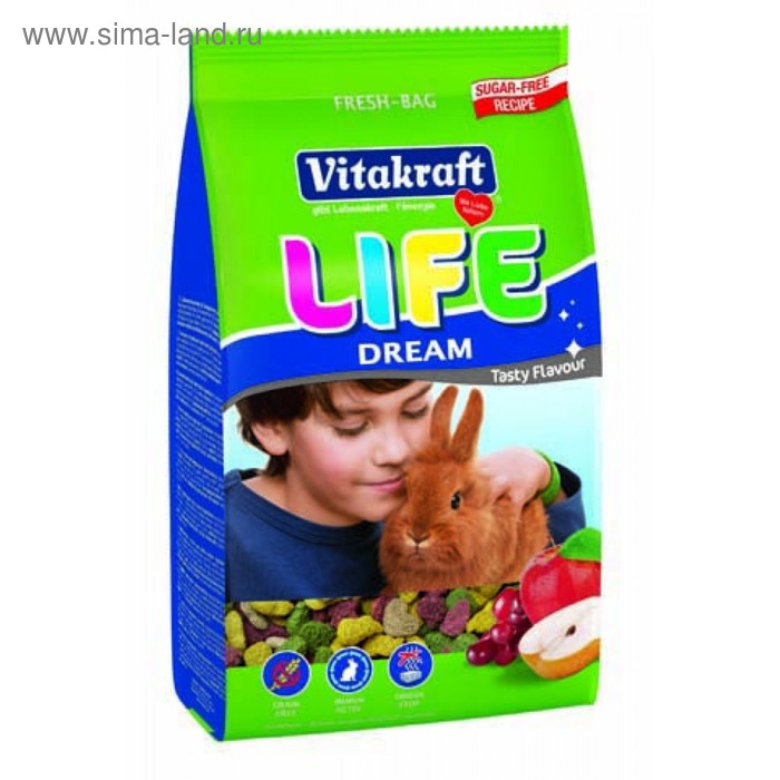 Корм VITAKRAFT LIFE DREAM для кроликов, 600 г - Фото 1
