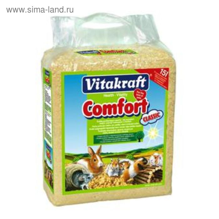 Опилки VITAKRAFT COMFORT CLASSIC для грызунов, 15 л - Фото 1