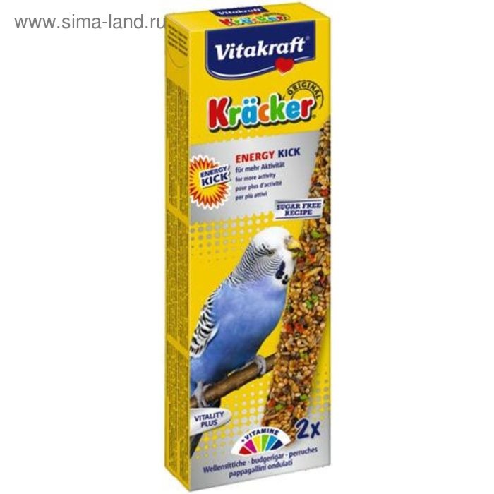 Крекеры VITAKRAFT ENERGY для волнистых попугаев для повышения тонуса, 2шт/упаковка - Фото 1