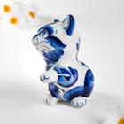 Сувенир керамика "Кот Костик" 11х6 см - фото 22825887