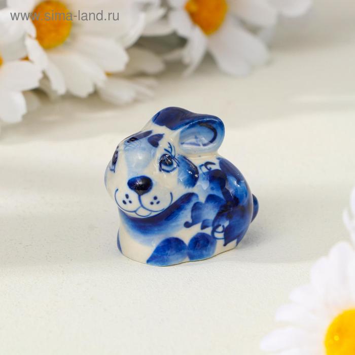 Сувенир керамика "Кролик" 4,5х3,5 см - Фото 1
