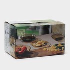 Набор столовый Basilico, 19 предметов, стекло, коричневый - Фото 5