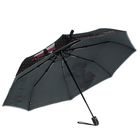 Зонт автоматический "Дама и горошек", облегчённый, R=53см, цвет чёрный - Фото 2