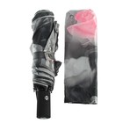 Зонт автоматический "Розы", R=53см, цвет розово-серый - Фото 4