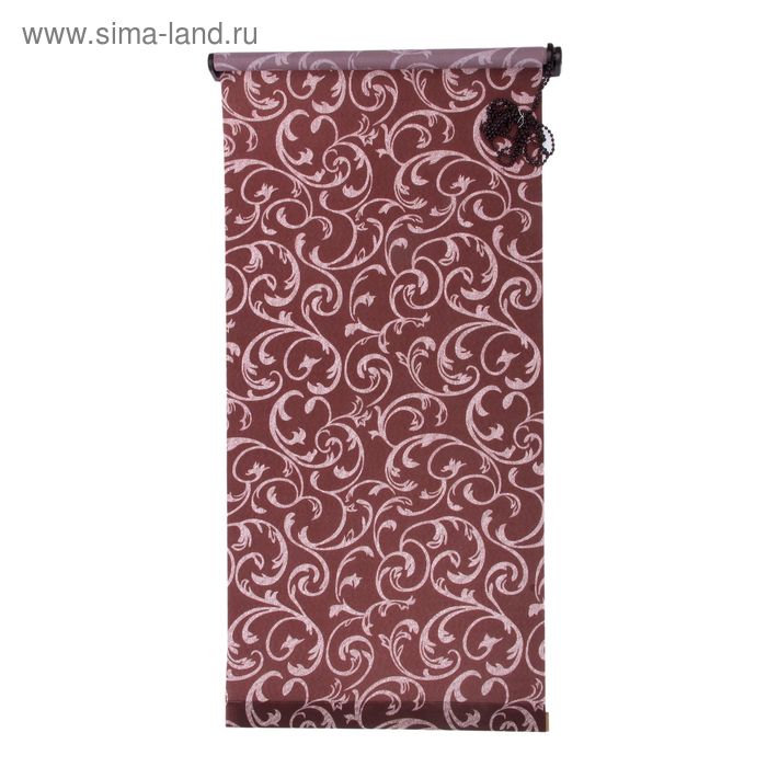 Рулонная штора «Англетер», 50×160 см, цвет шоколад - Фото 1