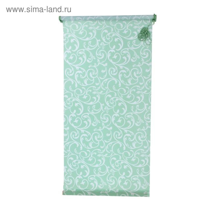 Штора-ролет «Аглетер», размер 60x160 см, цвет зелёный - Фото 1