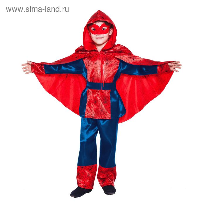 Карнавальный костюм "Паутинка", р-р 28, рост 104 см, цвет красно-синий - Фото 1