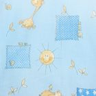 Детское постельное бельё Карамелька "Жирафики" 112х147 см, 60х120х20 см (на резинке), 40х60 см - 1шт., цвет синий - Фото 3