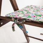 Чехол на стул с завязками «Полевые цветы», 35х38 см, бязь - Фото 3