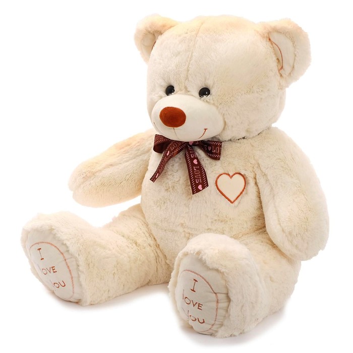 Мягкая игрушка «Медведь Феликс», 90 см, цвет молочный - фото 1927315813