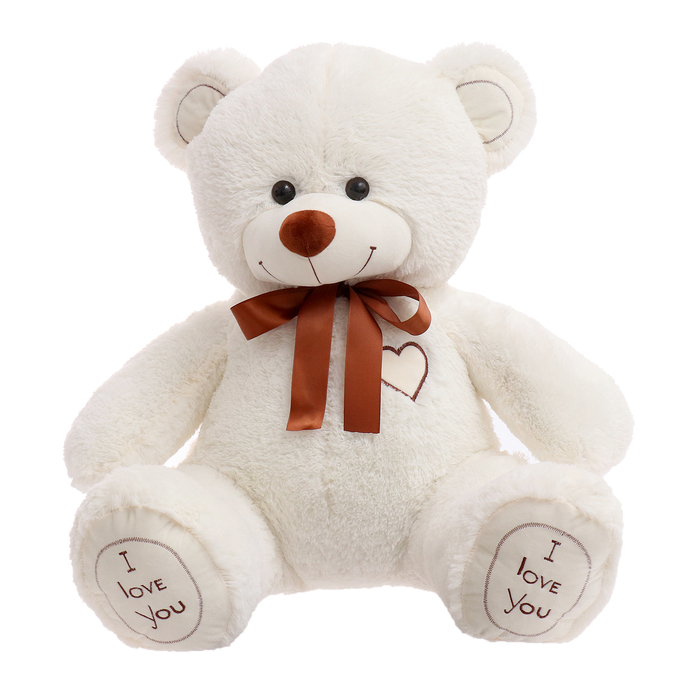 Мягкая игрушка «Медведь Феликс», 90 см, цвет молочный - фото 1927315815